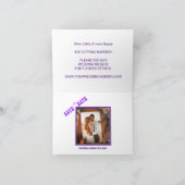 Elegant purple flower dankeskarte (Innenseite)