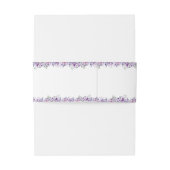 Elegant purple flower  einladungsbanderole (Rückseitenbeispiel)