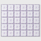 Elegant purple flower geschenkpapier (Flach)