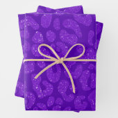 Elegant Purple Glitter  Geschenkpapier Set (Beispiel)
