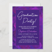 Elegant Purple Graduation Party Invitation Einladung (Vorderseite)