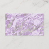 Elegant Purple Grey Abstract Chic Pattern Terminkarte (Rückseite)
