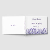 Elegant Purple Lavender Floral Wedding Gästebuch (Voll)