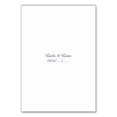 Elegant Purple Lavender Floral Wedding Tischnummer (Rückseite)