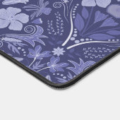 Elegant Purple Monochrome Damask Personalized Schreibtischunterlage (Ecke)