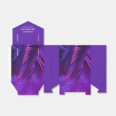 Elegant Purple Palm Leaf Favor Box Geschenkschachtel (Ungefaltet)