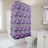Elegant Purple Pansy Shower Curtain Duschvorhang (Beispiel)
