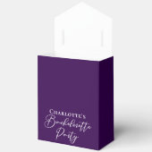 Elegant Purple Personalized Bachelorette Party Geschenkschachtel (Offen)