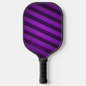Elegant Purple Personalized Script Name Pickleball Schläger (Vorderseite)