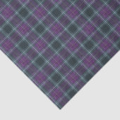 Elegant Purple Teal Plaid Seidenpapier (Ausschnitt)