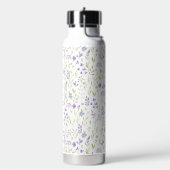 Elegant Purple Wildflower Trinkflasche (Links)