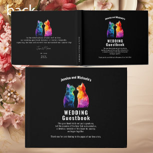 🌈 Elegant Purrtly Yours: Eine Regenbogen-Liebe Co Gästebuch