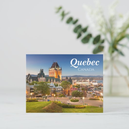 Elegant Quebec Canada Postcard Postkarte (Stehend Vorderseite)