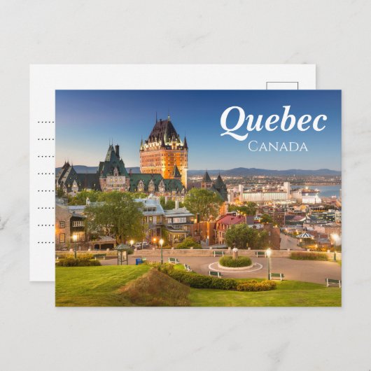 Elegant Quebec Canada Postcard Postkarte (Vorne/Hinten)