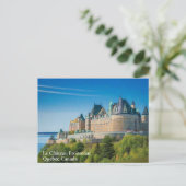 Elegant Quebec Canada Watercolor Postcard Postkarte (Stehend Vorderseite)