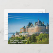 Elegant Quebec Canada Watercolor Postcard Postkarte (Vorne/Hinten)