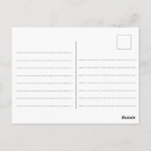 Elegant Quebec Canada Watercolor Postcard Postkarte (Rückseite)