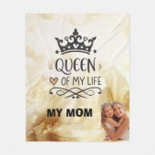 Elegant Queen of my Life-my mom  Fleecedecke (Vorderseite)