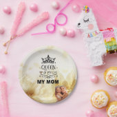 Elegant Queen of my Life-my mom  Pappteller (Party)