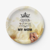 Elegant Queen of my Life-my mom  Pappteller (Vorderseite)