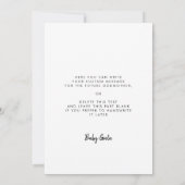 Elegant Quieres ser mi madrina Vorschlagskarte Einladung (Rückseite)