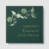 Elegant Quinceanera 15. Geburtstag Rose Gold Gästebuch (Vorderseite)