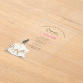 Elegant Quinceanera 15th Birthday Acryleinladungen (Ablage )