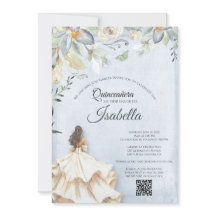 Elegant Quinceanera 15th Birthday Invitation