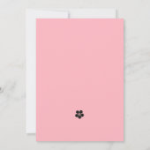 Elegant Quinceañera Black and Pink Einladung (Rückseite)