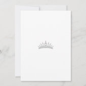 Elegant Quinceanera Einladung (Rückseite)