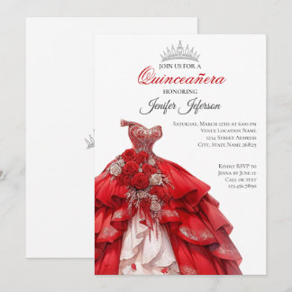 Elegant Quinceanera Einladung