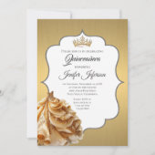 Elegant Quinceanera Einladung (Vorderseite)