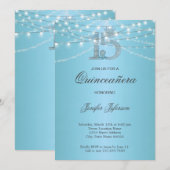 Elegant Quinceanera Einladung (Vorne/Hinten)