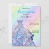 Elegant Quinceanera Einladung (Vorderseite)