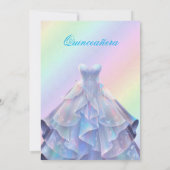Elegant Quinceanera Einladung (Rückseite)