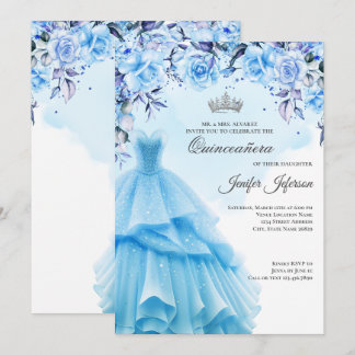 Elegant Quinceanera Einladung