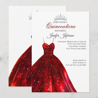 Elegant Quinceanera Einladung
