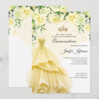 Elegant Quinceanera Einladung