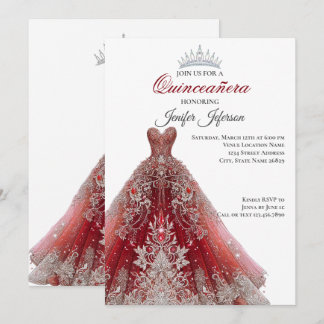Elegant Quinceanera Einladung