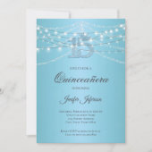 Elegant Quinceanera Einladung (Vorderseite)
