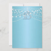 Elegant Quinceanera Einladung (Rückseite)