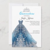 Elegant Quinceanera Einladung (Vorderseite)