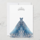 Elegant Quinceanera Einladung (Rückseite)