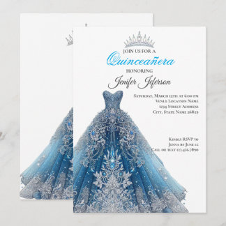 Elegant Quinceanera Einladung