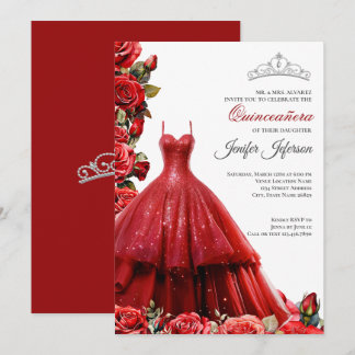 Elegant Quinceanera Einladung
