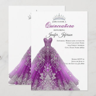 Elegant Quinceanera Einladung