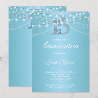 Elegant Quinceanera Einladung