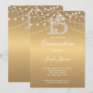 Elegant Quinceanera Einladung