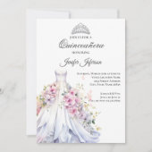 Elegant Quinceanera Einladung (Vorderseite)