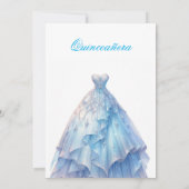 Elegant Quinceanera Einladung (Rückseite)